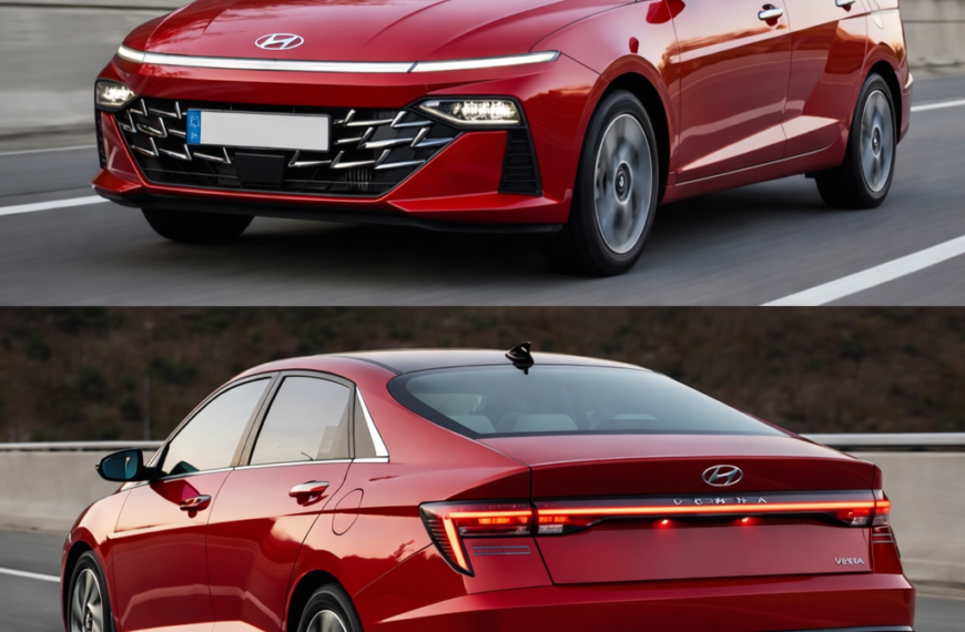 Hyundai Verna Facelift 2026 का नया इंटीरियर, ड्यूल स्क्रीन डिस्प्ले और अपडेटेड स्टीयरिंग व्हील