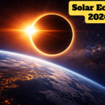 Solar Eclipse 2026 Ring of Fire view with safety glasses and sun partially covered