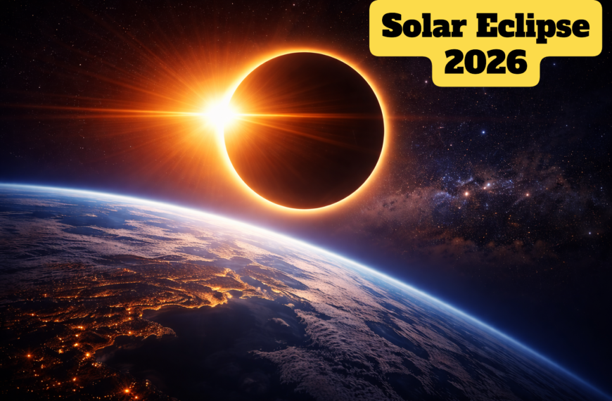 Solar Eclipse 2026 Ring of Fire view with safety glasses and sun partially covered