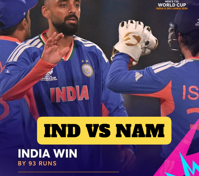 India defeated Namibia by 93 runs in T20 World Cup 2026