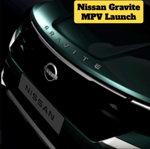 Nissan Gravite MPV 7-सीटर फैमिली कार का फ्रंट डिजाइन भारत में लॉन्च के दौरान