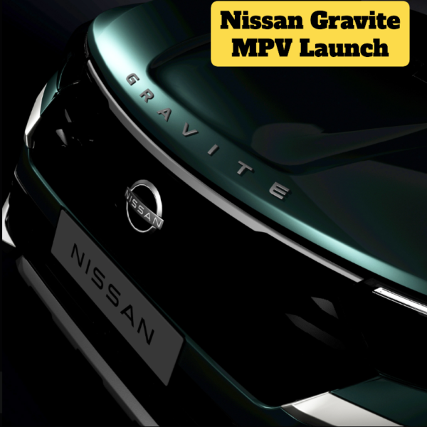 Nissan Gravite MPV 7-सीटर फैमिली कार का फ्रंट डिजाइन भारत में लॉन्च के दौरान