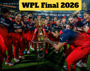 RCB captain Smriti Mandhana celebrating historic fifty in WPL Final 2026