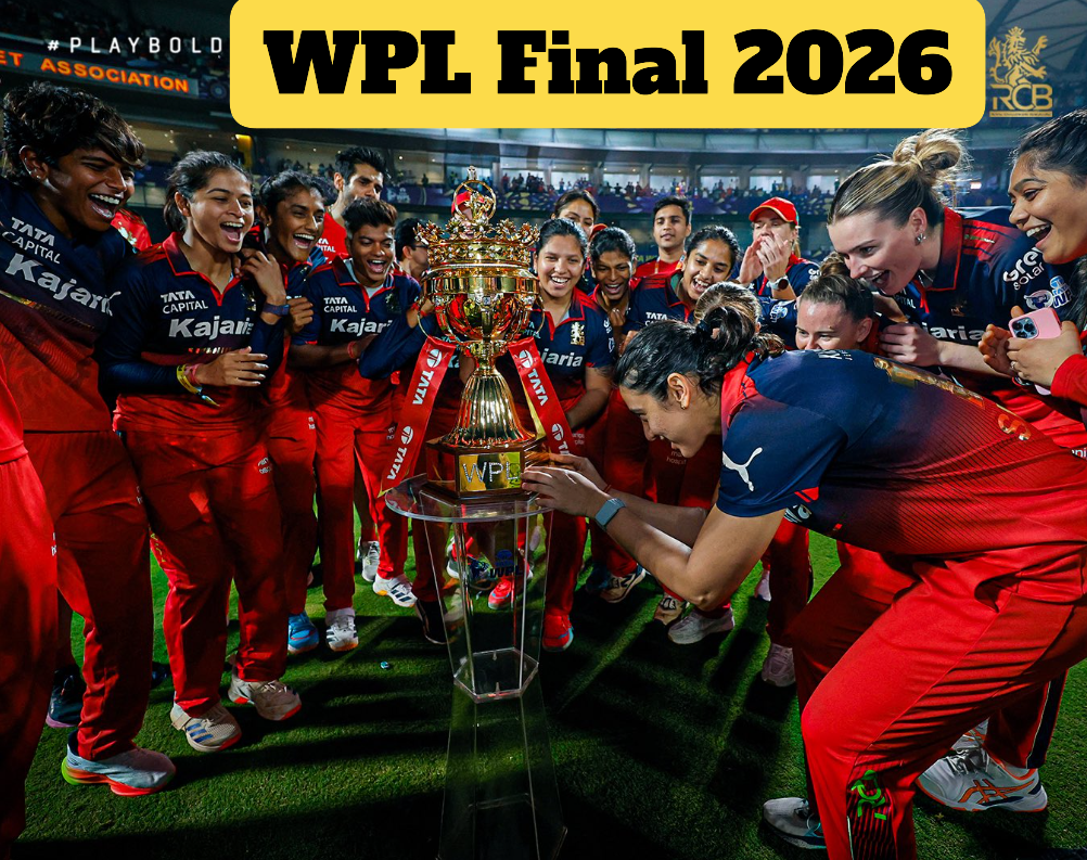 RCB captain Smriti Mandhana celebrating historic fifty in WPL Final 2026